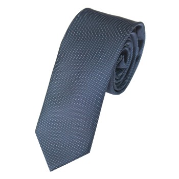 Navy Blue White Mini Dot Slim Tie #C193/2 ##LS