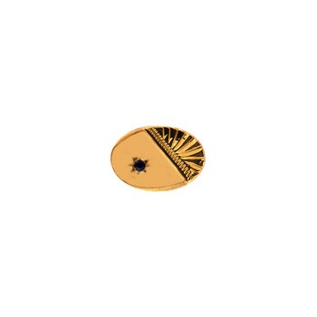 Gold Sapphire 9ct Gold Tie Tac #DT-1163