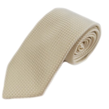 Ivory D Check Tie #F1603/1 #TO DELETE