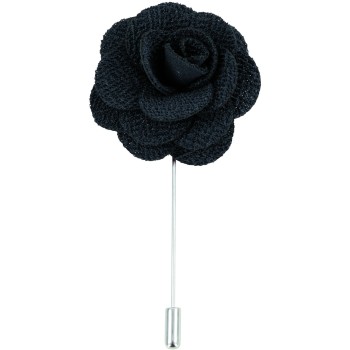 Black Flower Lapel Pin #L-03 ##DAL-LS