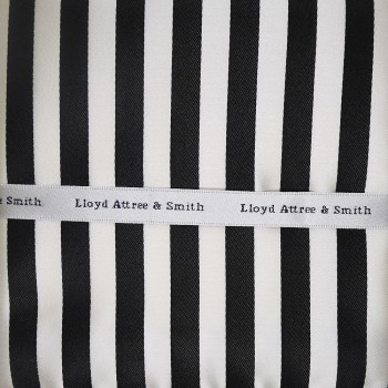 Black and White Stripe Printed Pocket Hankie #TPH3724/2 ##LS