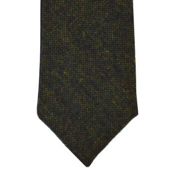 Green Flecked Tweed Slim Tie #TWW106/2