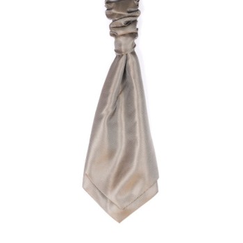 Mid Brown Self Tie Twill Cravat #WCS100/4 ##LS