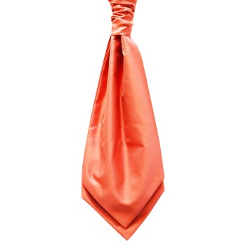 Dark Coral Self Tie Twill Cravat #WCS104/1 ##LS