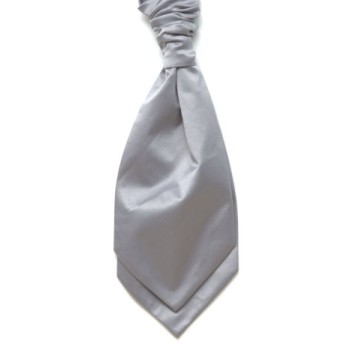 Grey Self Tie Satin Cravat #WCS1848/3 ##LS