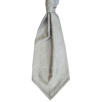 Silver Stately Paisley Cravat #WCR1910/1 ##LS