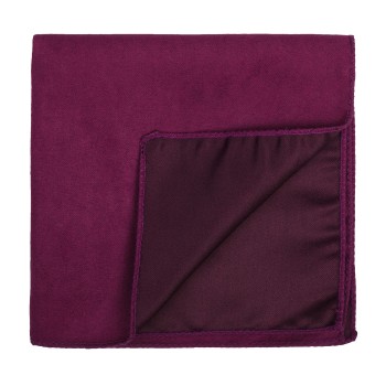 Red Velvet Suede Pocket Square #AB-TPH1006/1 ##LS2