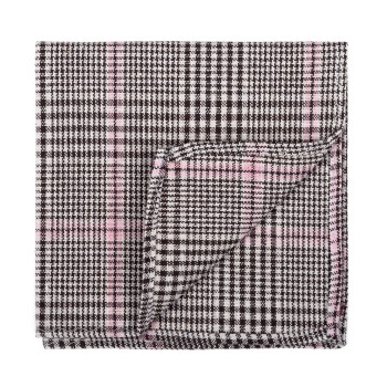 Brown Check Pocket Square #AB-TPH1007/4 ##LS