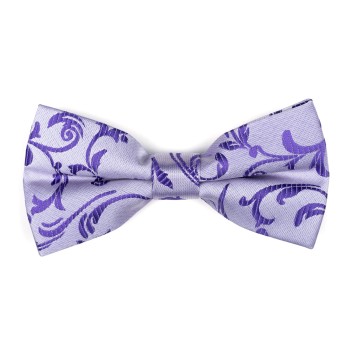 Purple Swirl Leaf Bow Tie #AB-BB1000/19 ##LS2