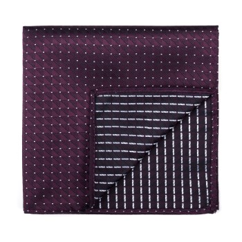 Wine Fine Polka Dot Pocket Square #AB-TPH1017/3 ##LS