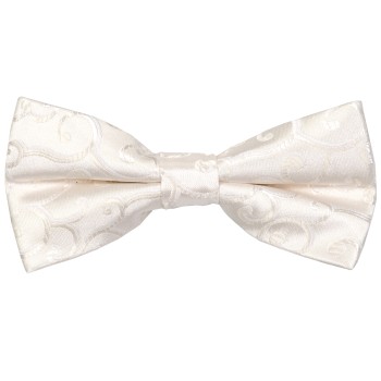 Ivory Royal Swirl Wedding Bow Tie #AB-BB1001/6 ##LS2