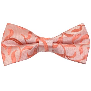 Coral Vintage Vine Wedding Bow Tie #AB-BB1004/2 ##LS2