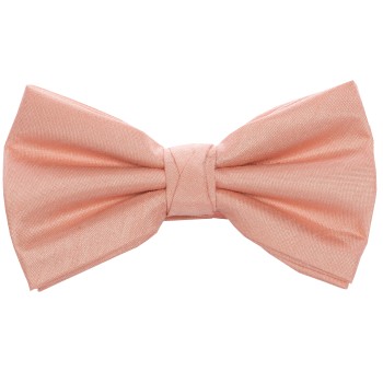 Peach Shantung Wedding Bow Tie #BB1867A/1 ##LS