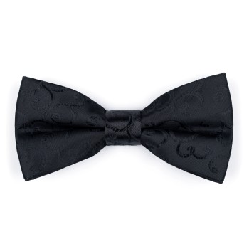 Black on Black Royal Swirl Bow Tie #AB-BB1001/8 ##LS2