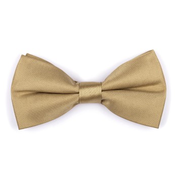 Plain Bronze Straw Satin Bow Tie #AB-BB1009/12 ##LS2