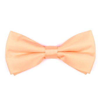 Plain Peach Flax Satin Bow Tie #AB-BB1009/18 ##LS2
