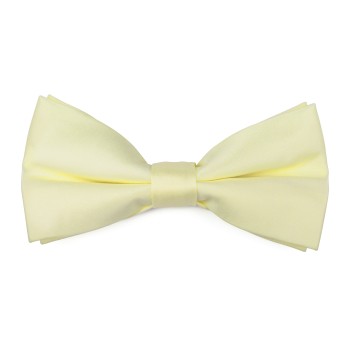 Plain Lemon Verbena Satin Bow Tie #AB-BB1009/21 ##LS2