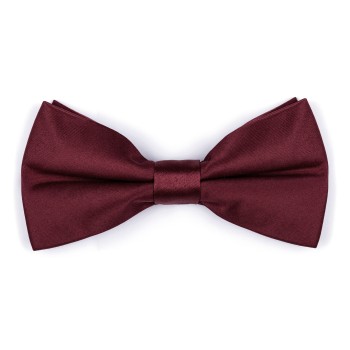 Plain Wine Scooter Satin Bow Tie #AB-BB1009/22 ##LS2