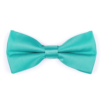 Plain Teal Navigate Satin Bow Tie #AB-BB1009/23 ##LS2