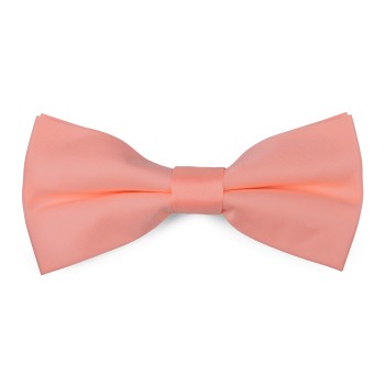 Plain Peach Cobbler Satin Bow Tie #AB-BB1009/29