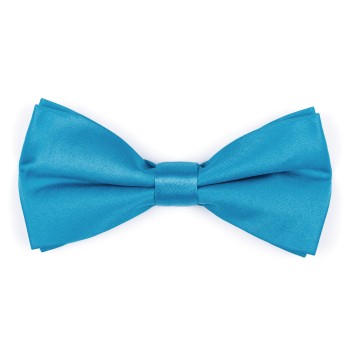 Plain Teal Capri Satin Bow Tie #AB-BB1009/38 ##LS2
