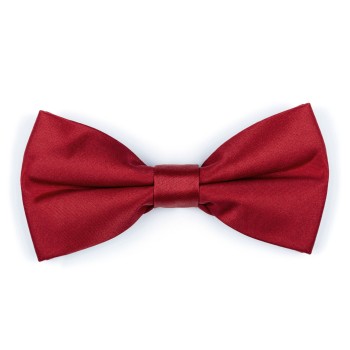 Plain Jalapeno Red Satin Bow Tie #AB-BB1009/7 ##LS2