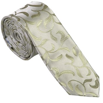 Emerald Green Vintage Vine Slim Wedding Tie #AB-C1004/6 ##LS2