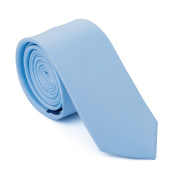 Plain Blue Billowing Sail Slim Tie #AB-C1009/11 ##LS2