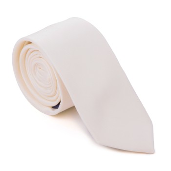 Plain Champagne Alabaster Slim Tie #AB-C1009/17