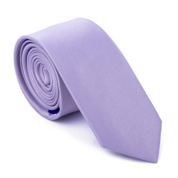 Plain Lavender Slim Tie #AB-C1009/31 ##LS2