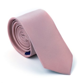 Plain Sepia Rose Slim Satin Tie #AB-C1009/3