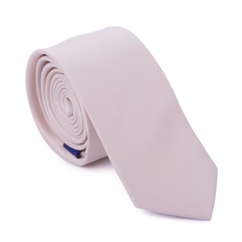 Plain Pink Cream Puff Slim Tie #AB-C1009/4