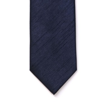 Skinny Navy Shantung Wedding Tie #C1864/3