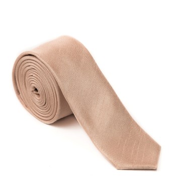 Champagne Skinny Shantung Wedding Tie #C1866/5 ##LS