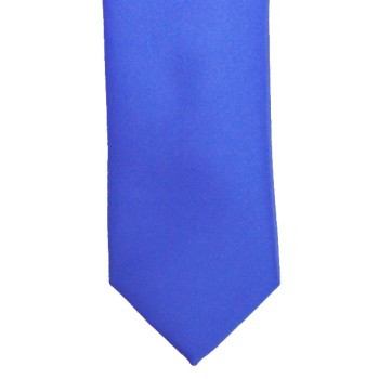 Regatta Blue Slim Satin Tie #C1888/6 ##LS