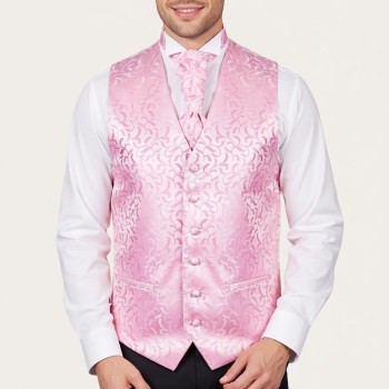 Pink Vintage Vine Formal Waistcoat #AB-WWA1004/4 ##LS