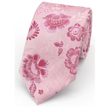 Dusky Pink Floral Tie #F1629/4