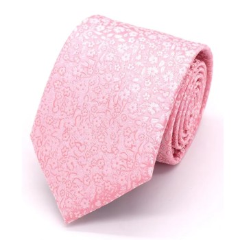 Pink Micro Floral Tie #F1917/2