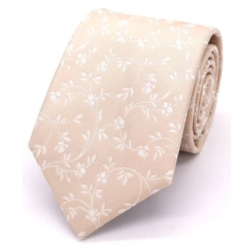 Champagne Tumbling Petals Tie #F1919/4