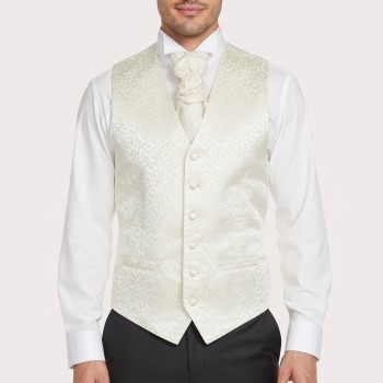 Cream Royal Swirl Waistcoat #AB-WWA1001/7 ##LS