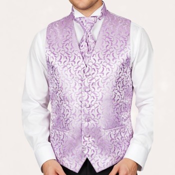 Lilac Vintage Vine Formal Waistcoat #AB-WWA1004/1 ##LS
