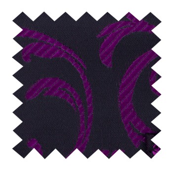 Plum on Black Swirl Leaf Swatch #AB-SWA1000/16