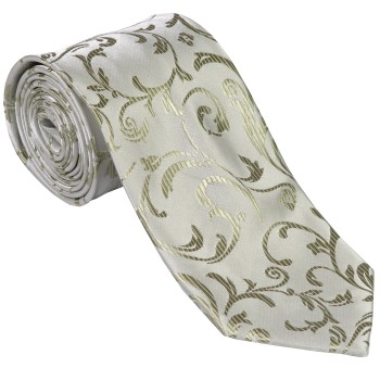 Emerald Green Swirl Leaf Wedding Tie #AB-T1000/12 