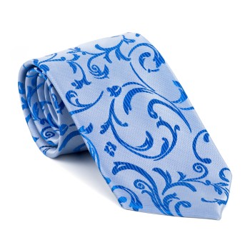 Blue Swirl Leaf Tie #AB-T1000/18