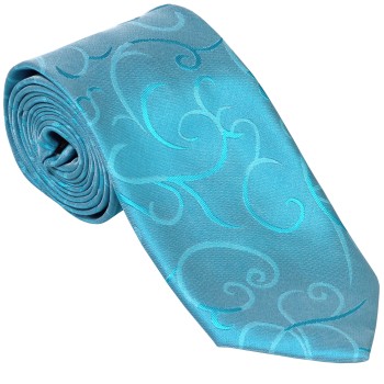 Turquoise Modern Scroll Wedding Tie #AB-T1002/2 ##LS2