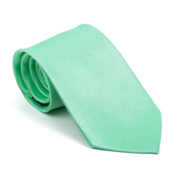 Green Ash Shantung Tie #AB-T1005/15 ##LS2