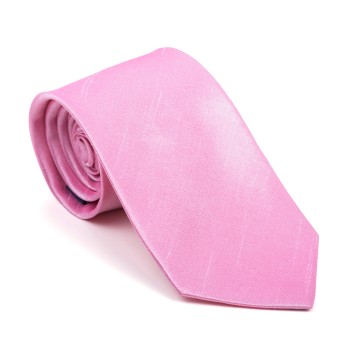 Candy Pink Shantung Tie #AB-T1005/16 ##LS2