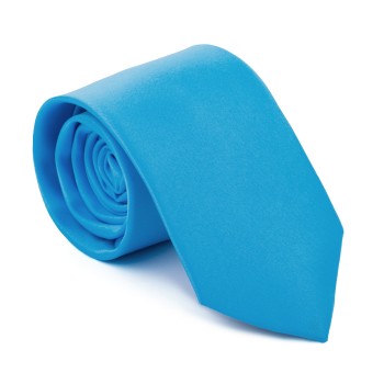 Plain Turquoise Tibetan Satin Tie #AB-T1009/10