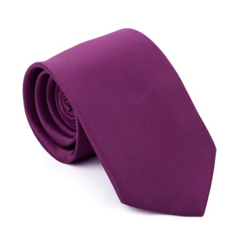 Plain Red Violet Satin Tie #AB-T1009/16