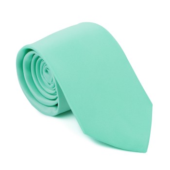 Plain Mint Ambrosia Satin Tie #AB-T1009/24 ##LS2
